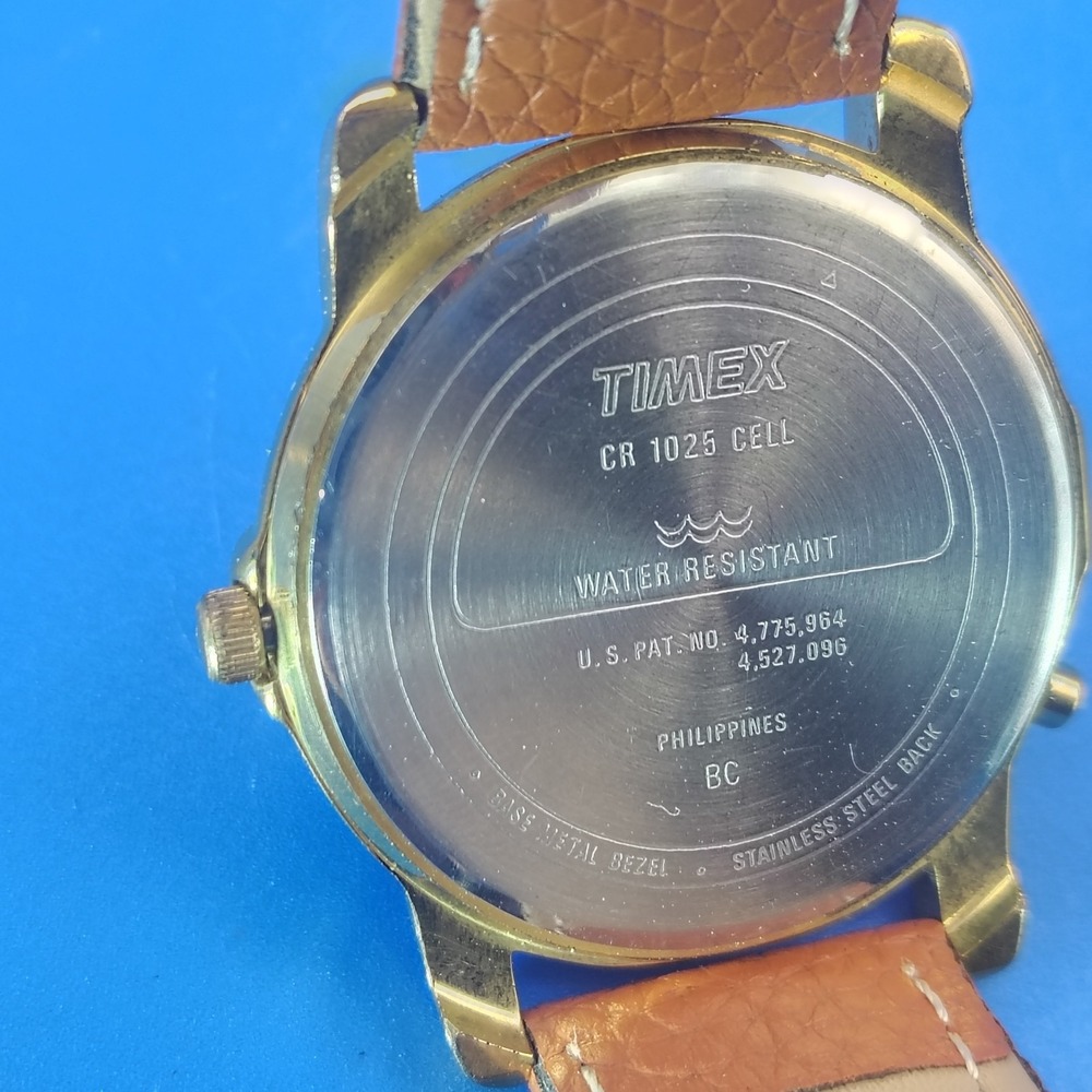 Vintage 1994 Timex Roman Dial 37mm Mens‎ Quartz Dress Watch Restored *No Indiglo - Picture 5 of 12